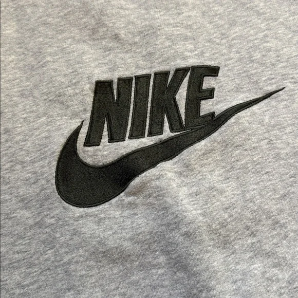 Y2K Nike Spell Out Center Swoosh Crewneck Sweatshirt - Picture 3 of 7